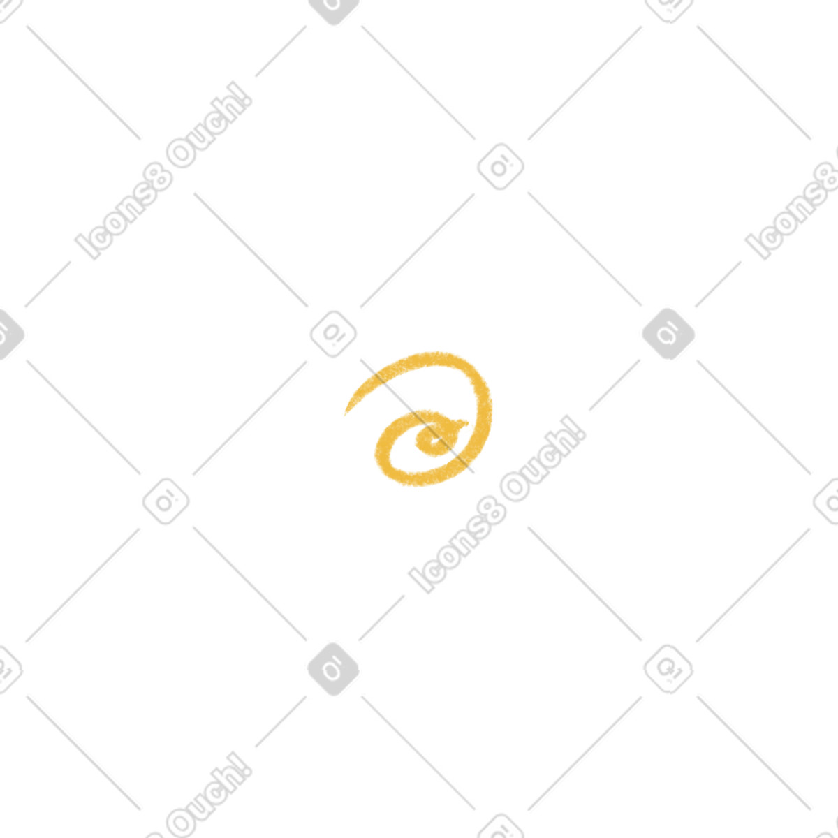 Ilustração de Yellow curl em no estilo Tutti para baixar em PNG, SVG