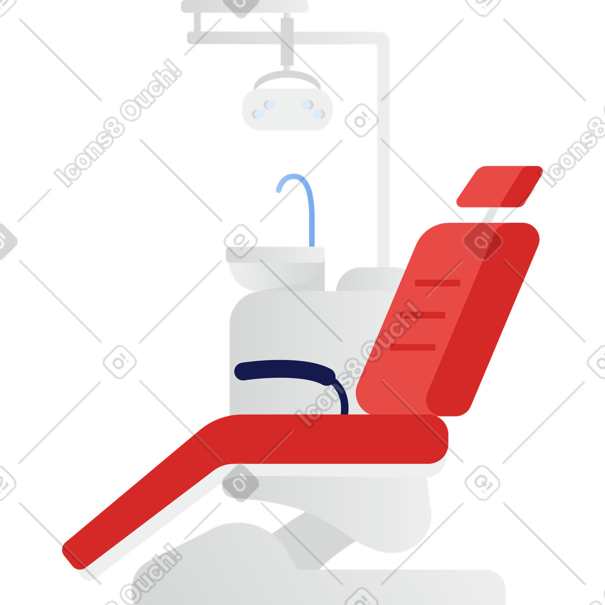 下载 Clip 风格的 牙科椅 插画，支持 PNG、SVG 格式