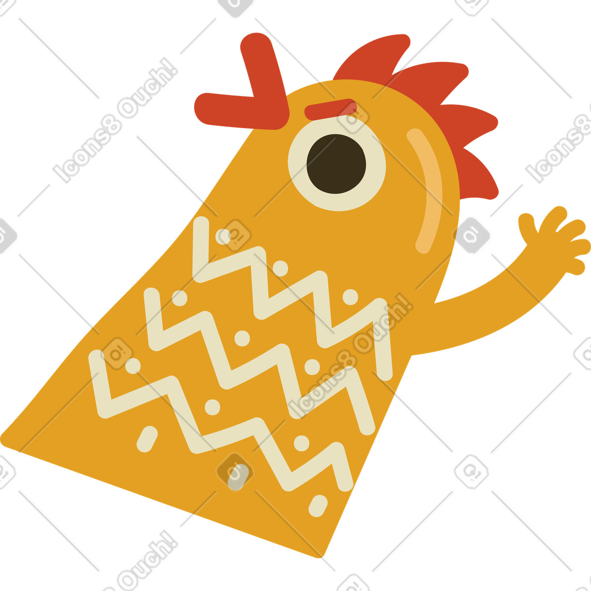 下载 Arabica 风格的 公鸡 插画，支持 PNG、SVG 格式