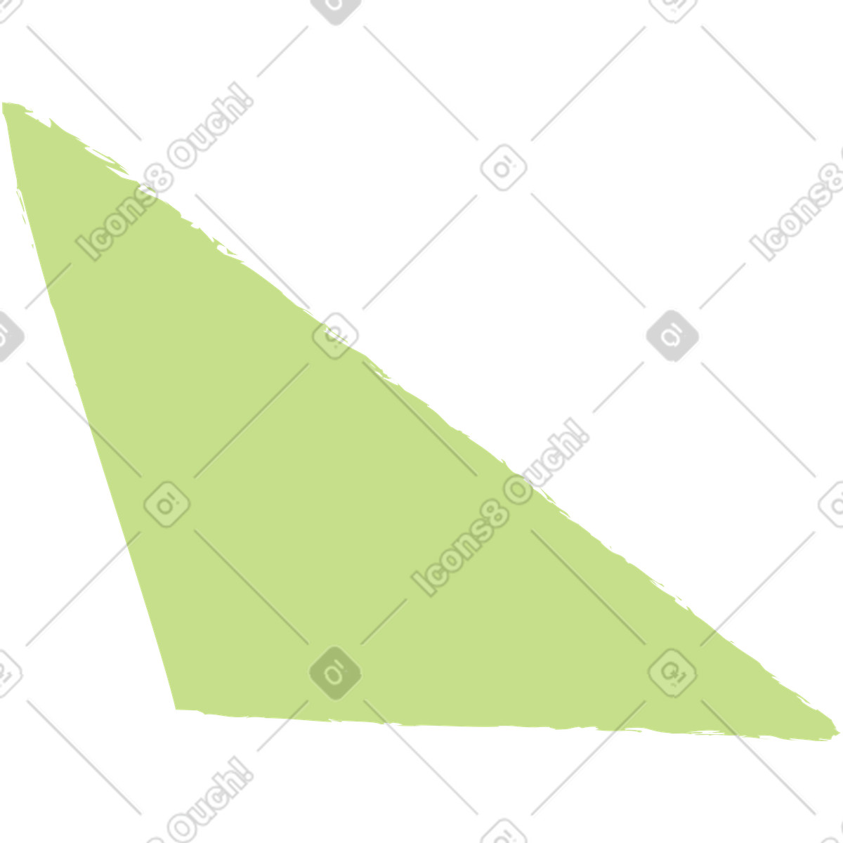 下载 Ginger Cat 风格的 Light green scalene triangle 插画，支持 PNG、SVG 格式