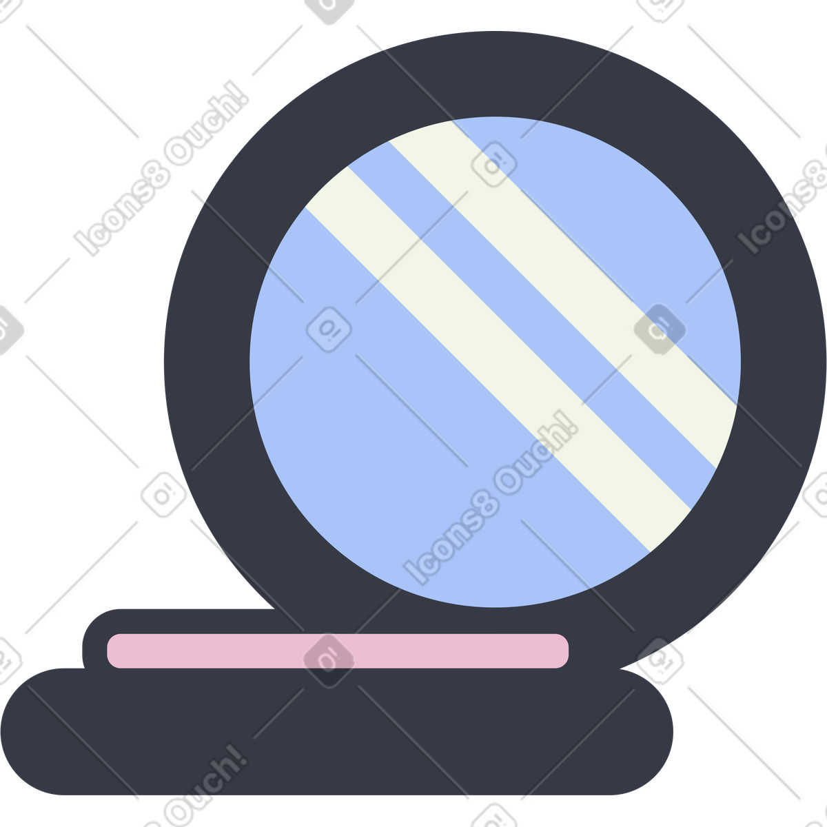 Illustration Poudre compacte dans le style Abstract à télécharger aux formats PNG, SVG