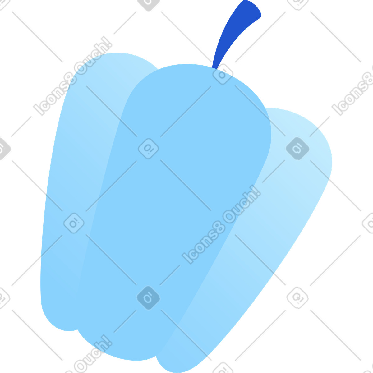 Ilustración Papel de campana en estilo Glossy a descargar en PNG y SVG