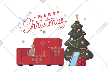 Merry christmas at home PNG, SVG
