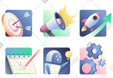 PNG 및 SVG 형식의 Beam 스타일 벡터 일러스트