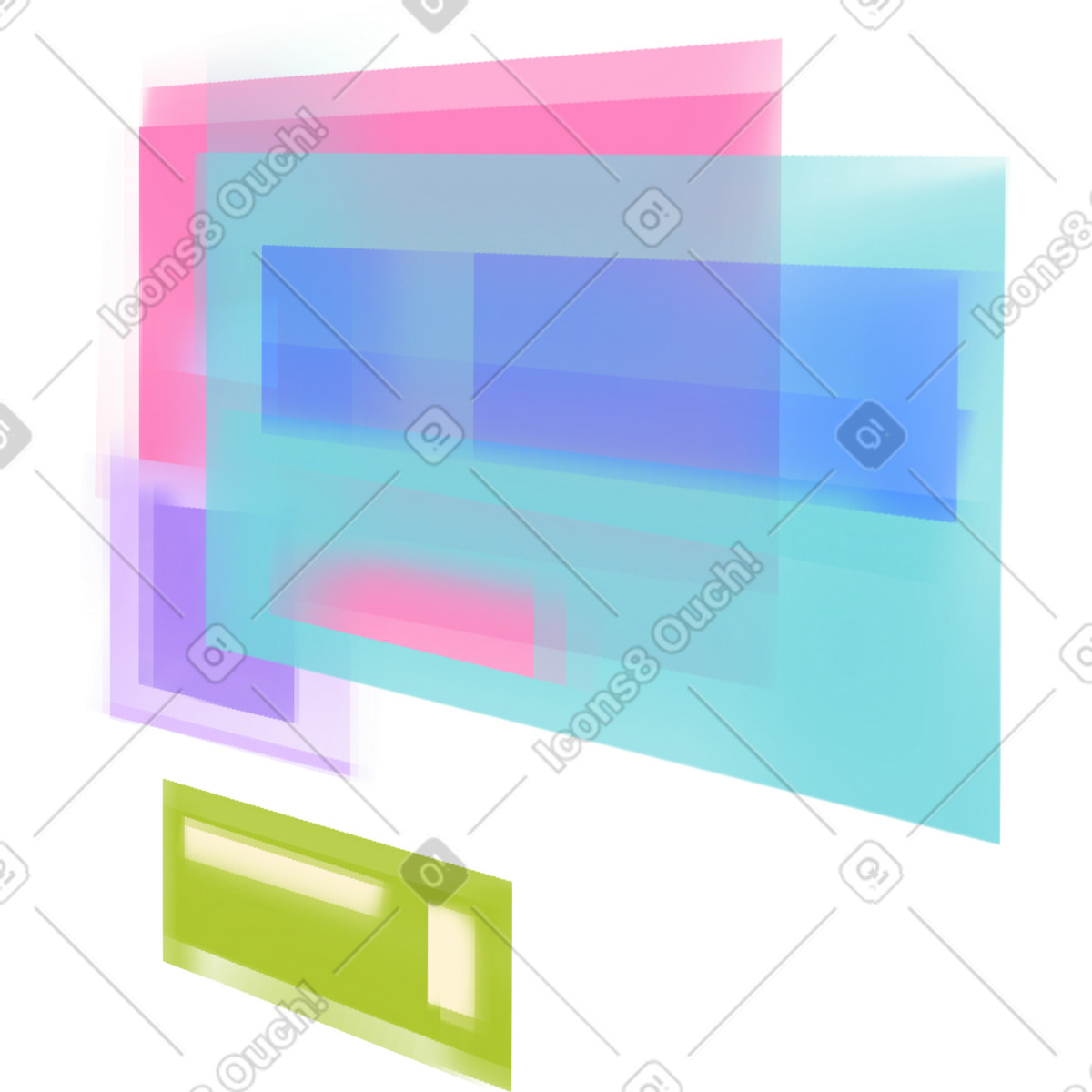 Ilustración Screens en estilo Dynamic a descargar en PNG y SVG