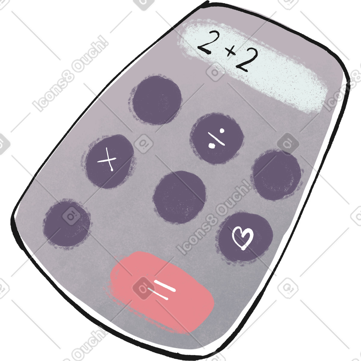 Ilustração de Calculadora em no estilo Fabulous para baixar em PNG, SVG