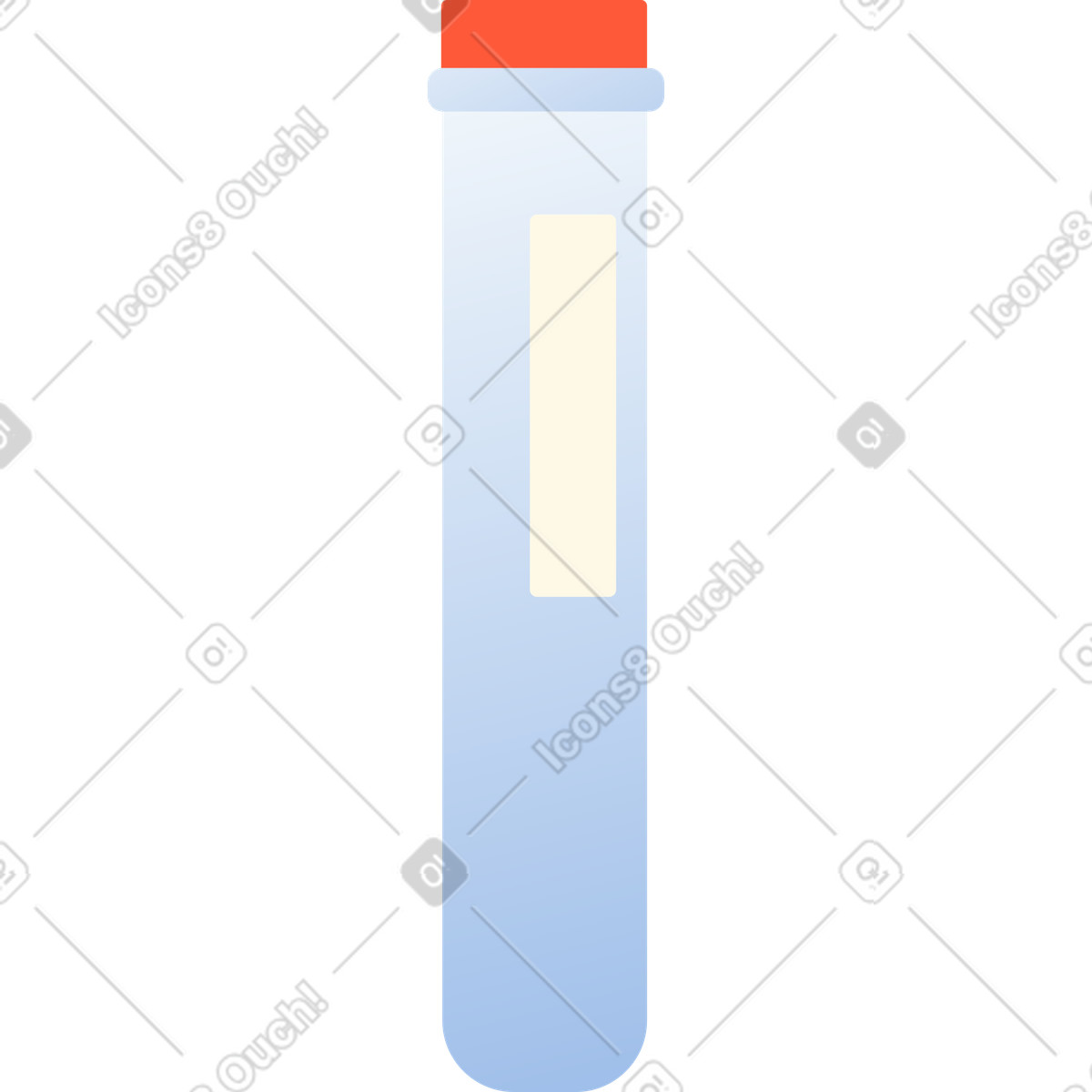 Test tube illustration in Beam style download in PNG, SVG