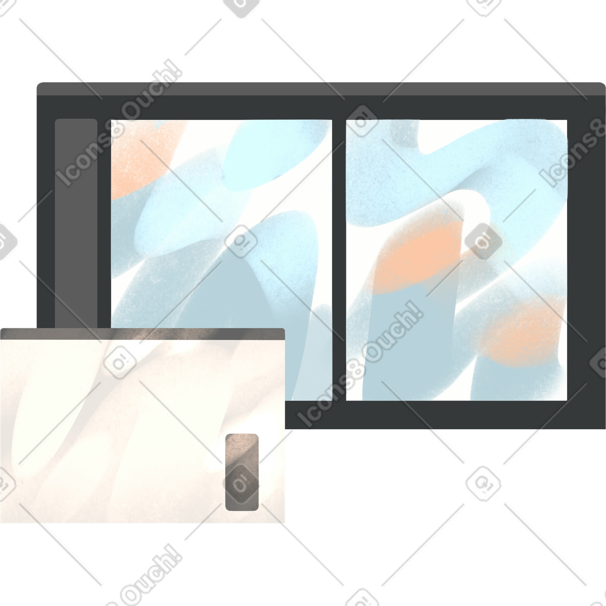 Demure 스타일의 Graphic design 일러스트레이션 PNG, SVG 다운로드