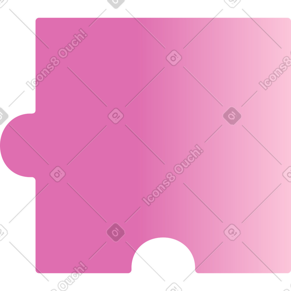 Ilustración Pieza de puzzle en estilo Silky a descargar en PNG y SVG