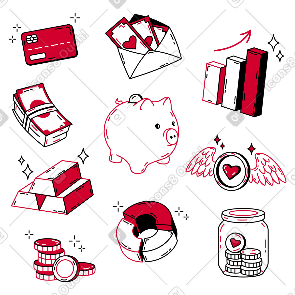 Ruby スタイルの 金融商品とお金 のイラストをPNG、SVG形式でダウンロード