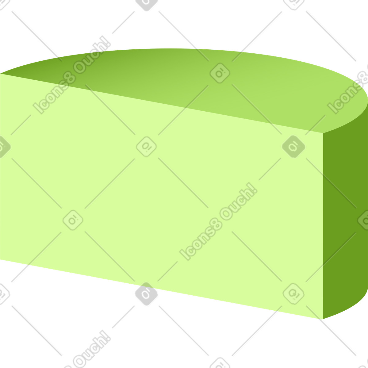 Illustration Demi-cylindre dans le style Levels à télécharger aux formats PNG, SVG
