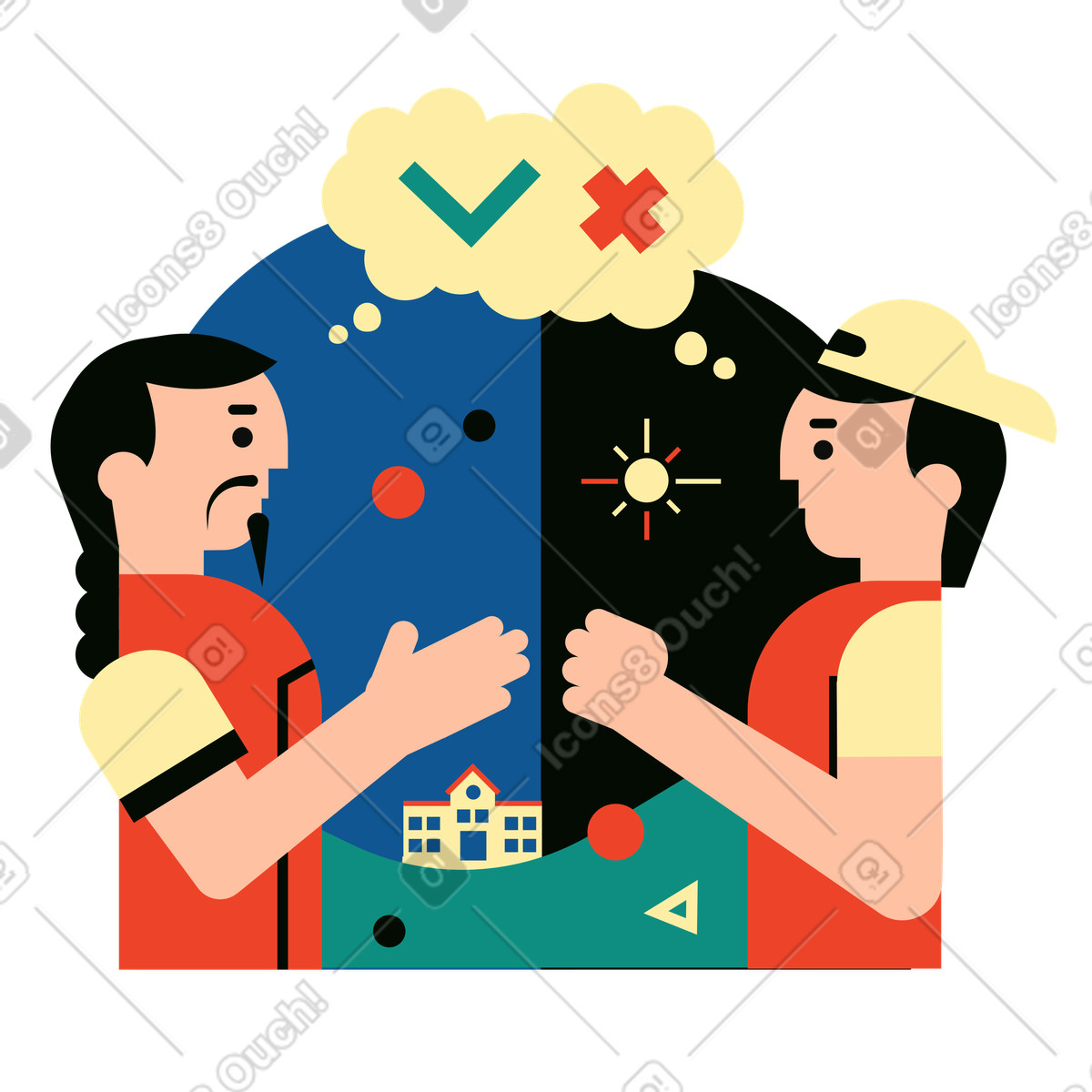 Сontest illustrazione in stile Polar scarica in PNG, SVG