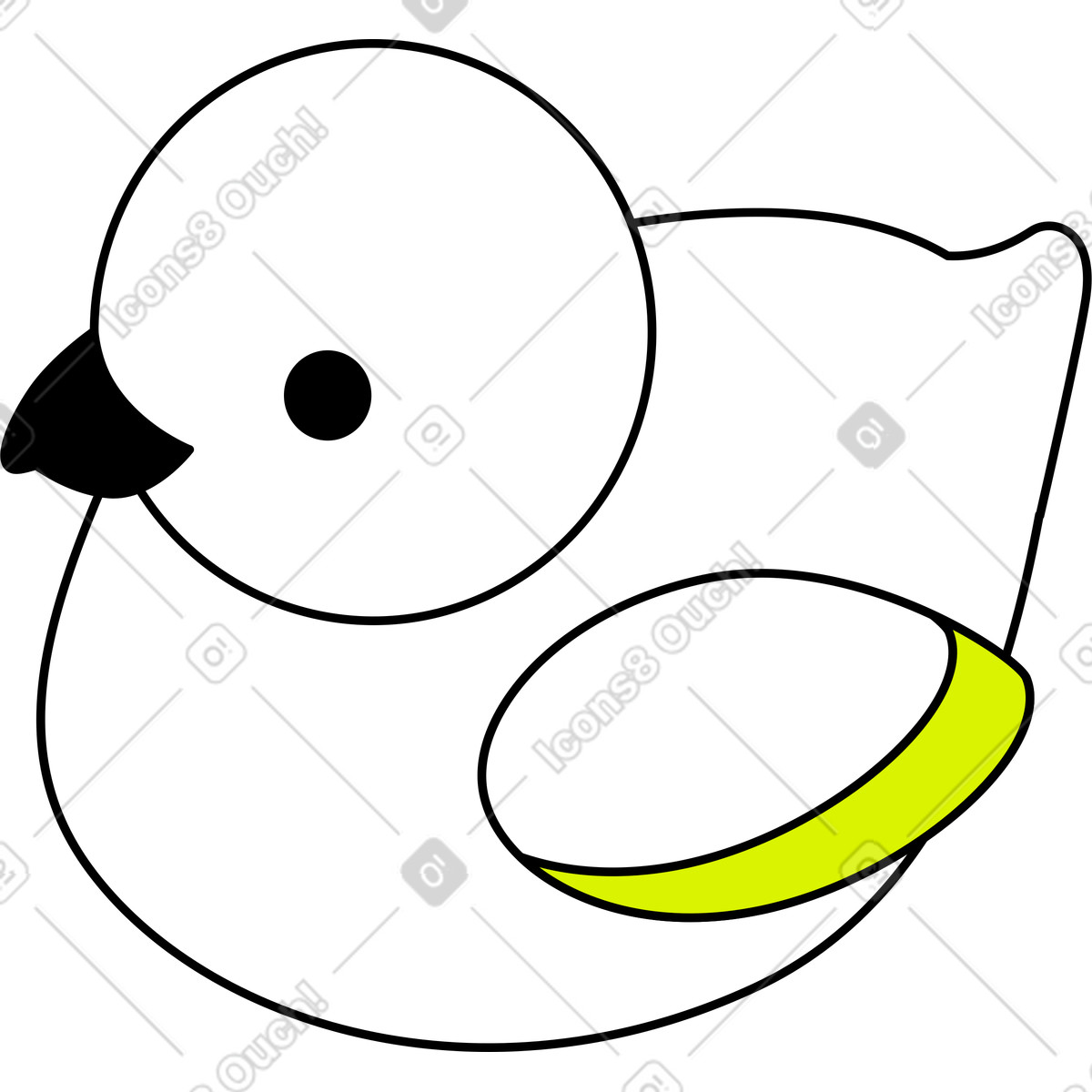 Ilustración Polluelo en estilo Isometric a descargar en PNG y SVG