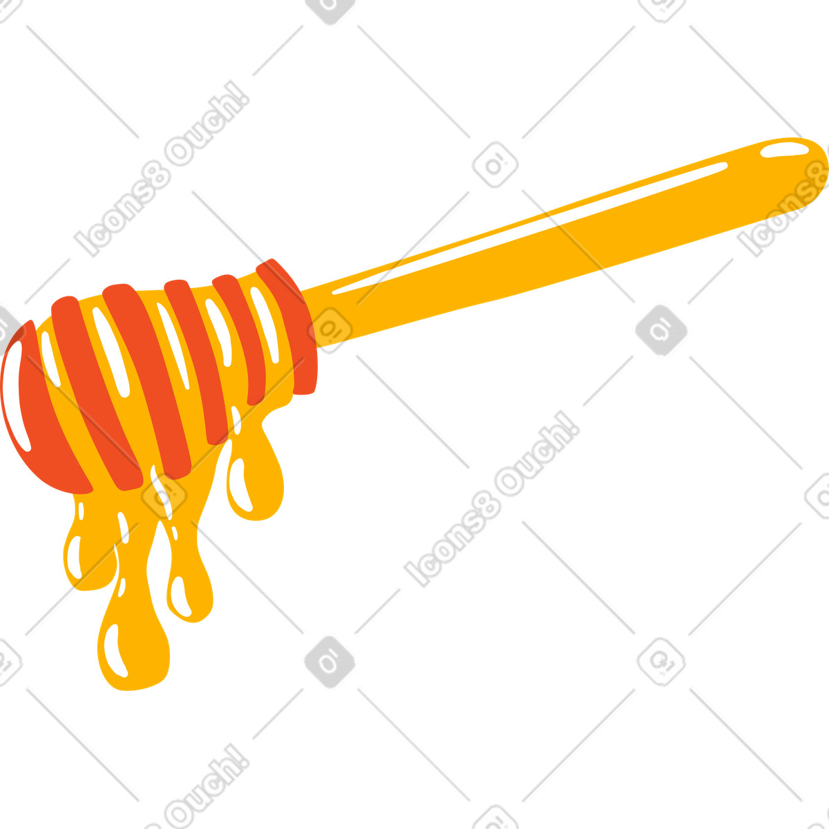 Miele illustrazione in stile Flame scarica in PNG, SVG