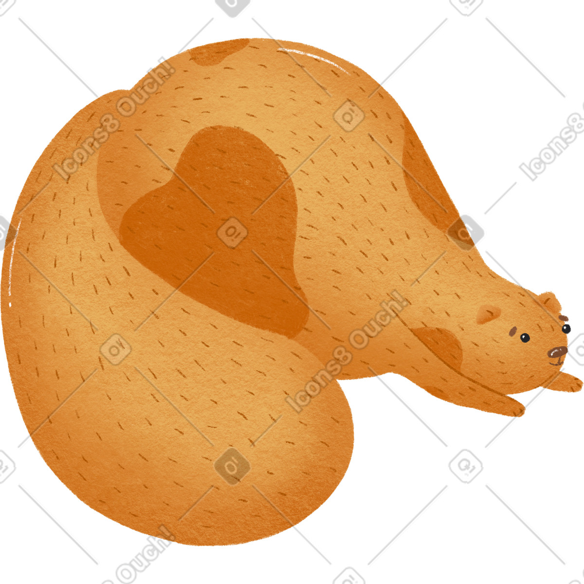 Ilustración Gato en estilo Woolly a descargar en PNG y SVG