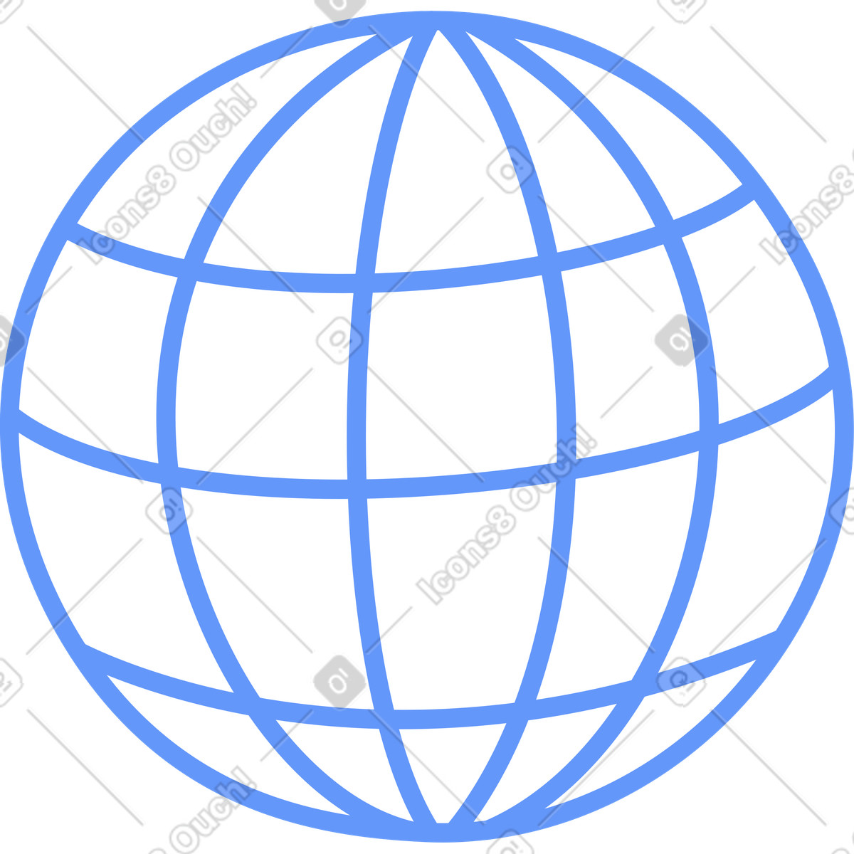 Globo wireframe illustrazione in stile Plain scarica in PNG, SVG
