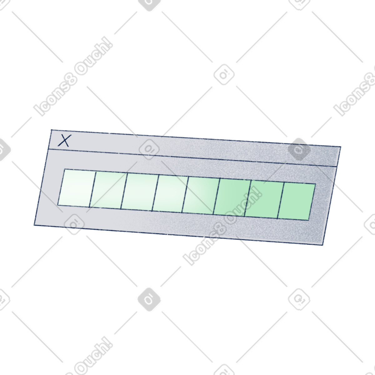 Digital palette illustration in Haze style download in PNG, SVG