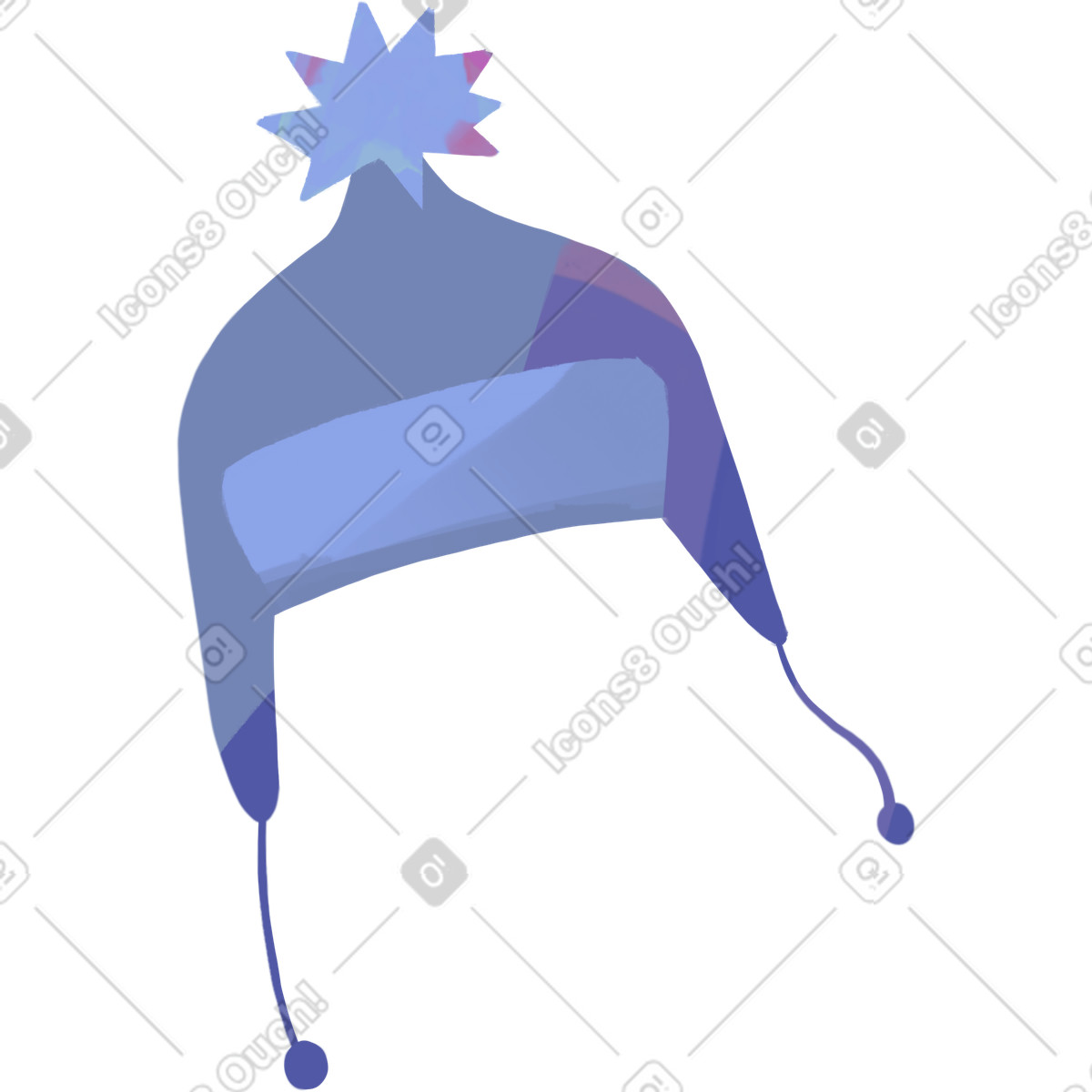Hat illustration in Atomic style download in PNG, SVG