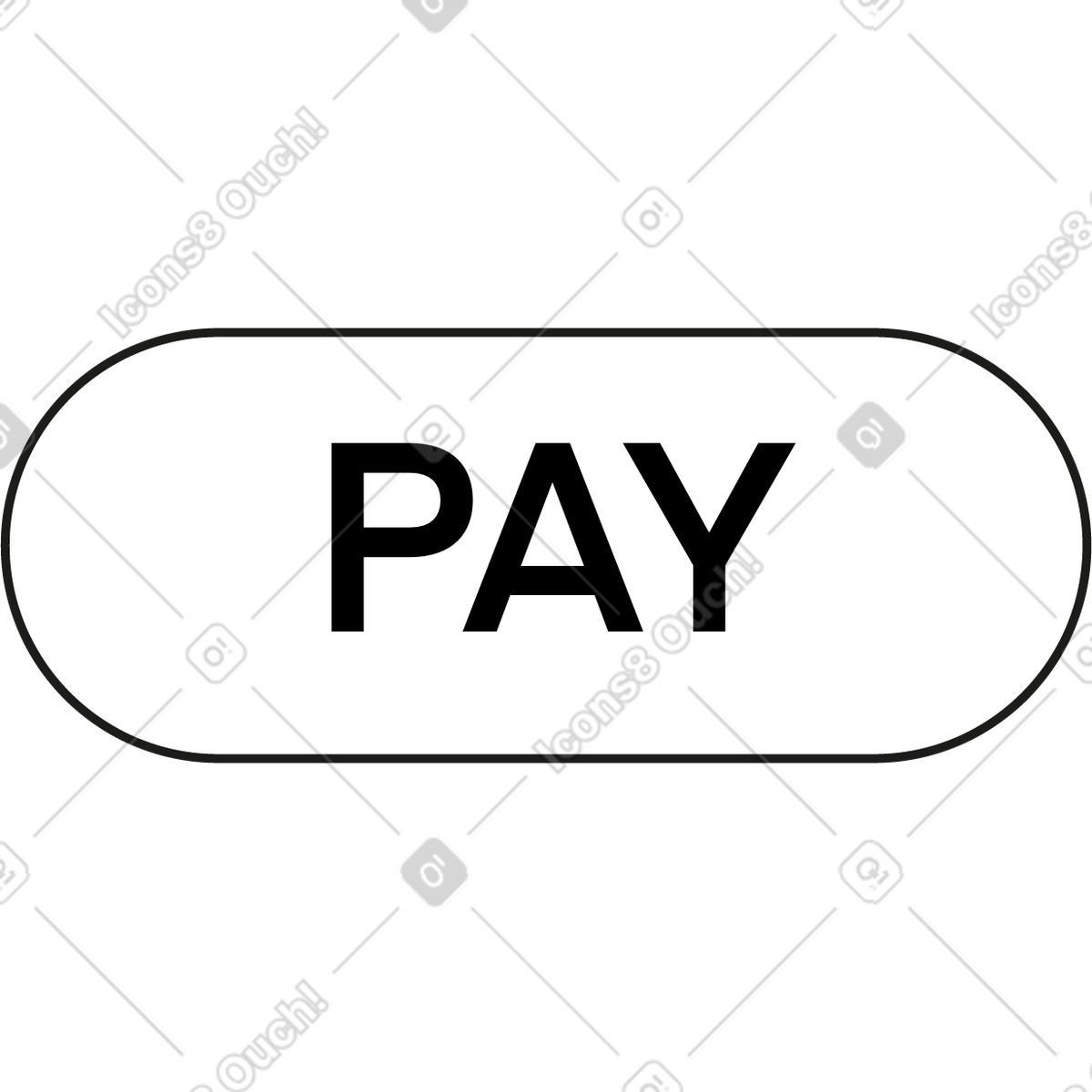 Print スタイルの 支払いボタン のイラストをPNG、SVG形式でダウンロード