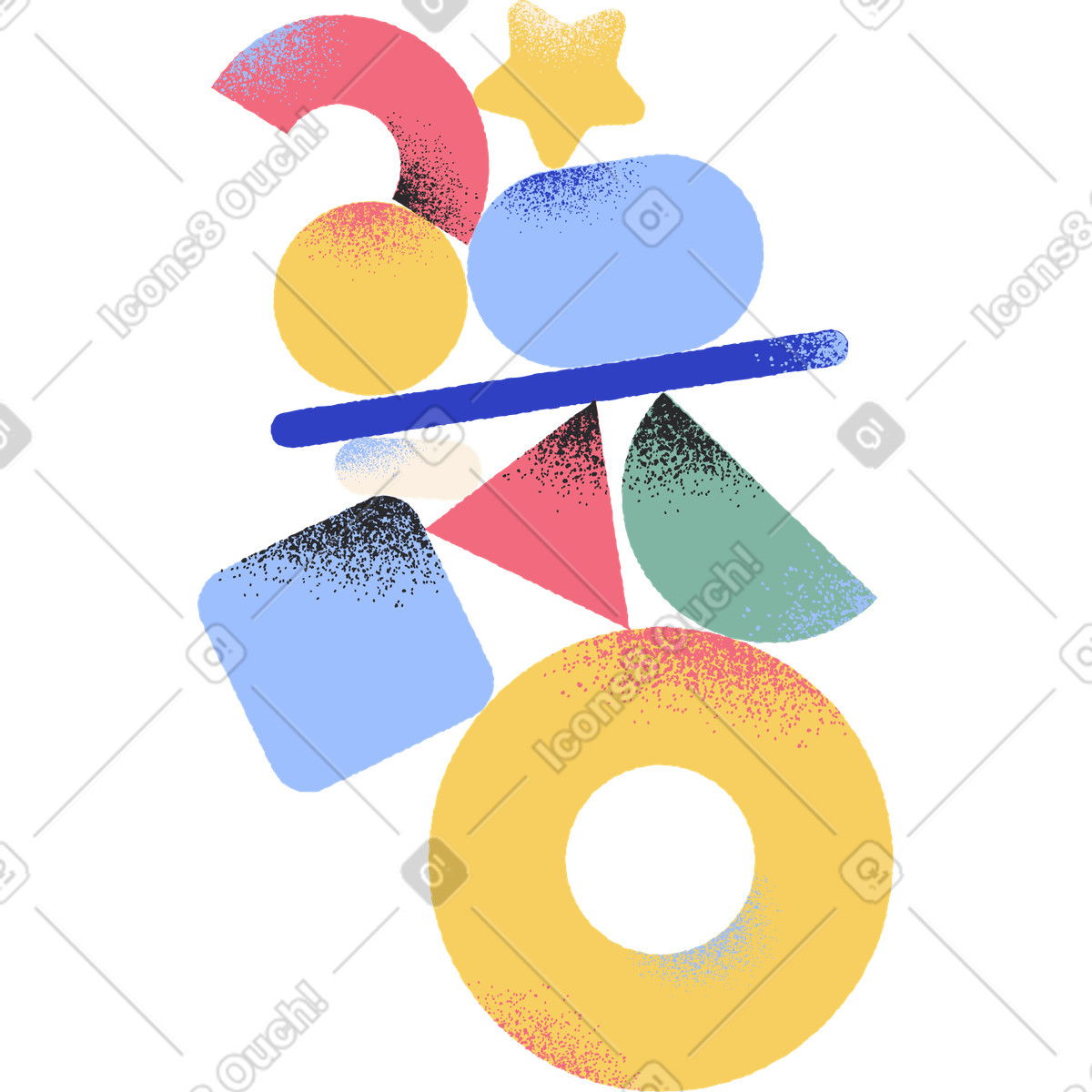 Pablo スタイルの 形 のイラストをPNG、SVG形式でダウンロード