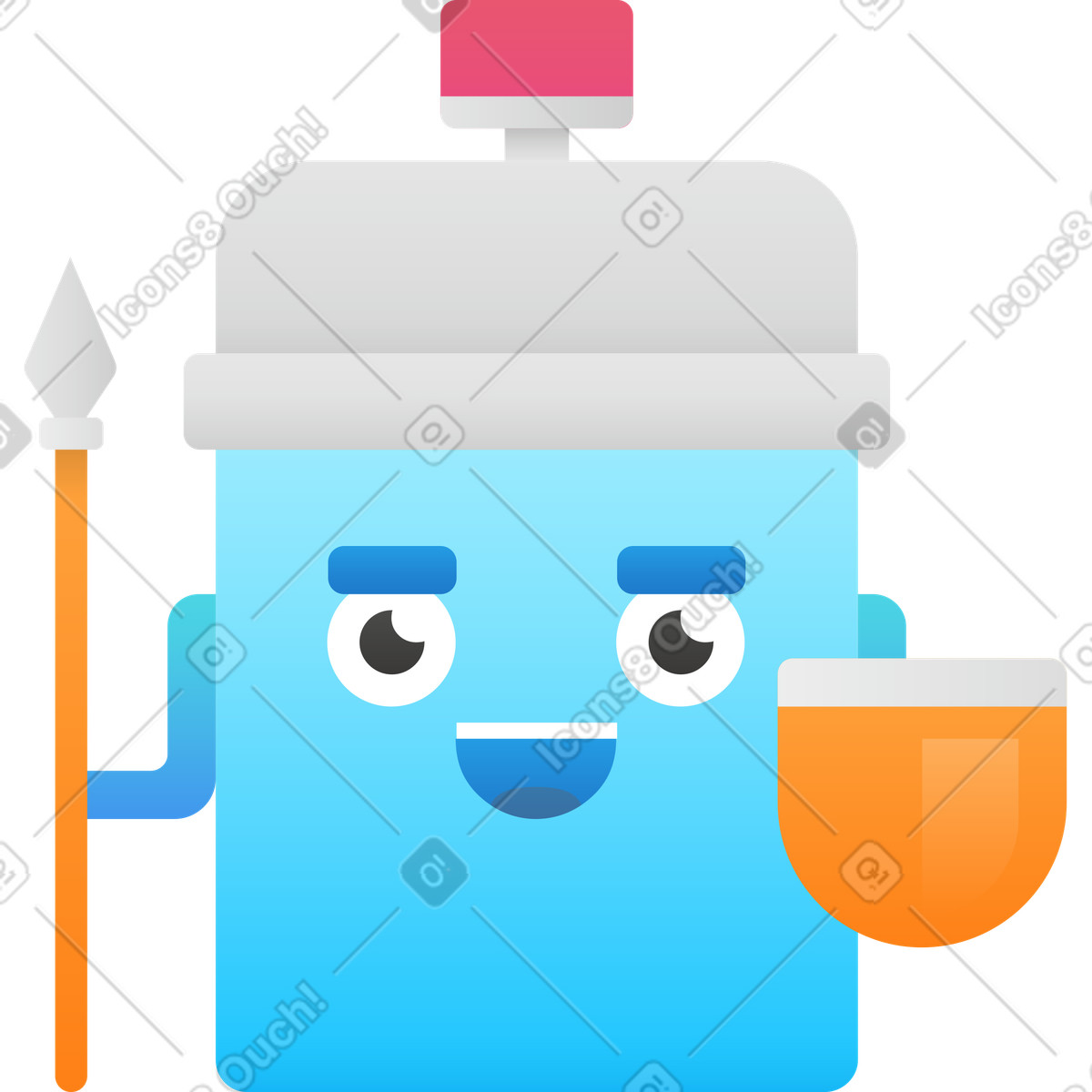 Hugo 스타일의 보안 일러스트레이션 PNG, SVG 다운로드