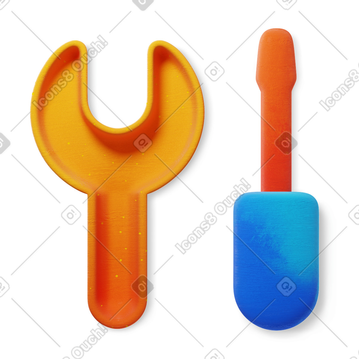 Maintenance illustrazione in stile 3D Microsoft Fluent illustration scarica in PNG, SVG