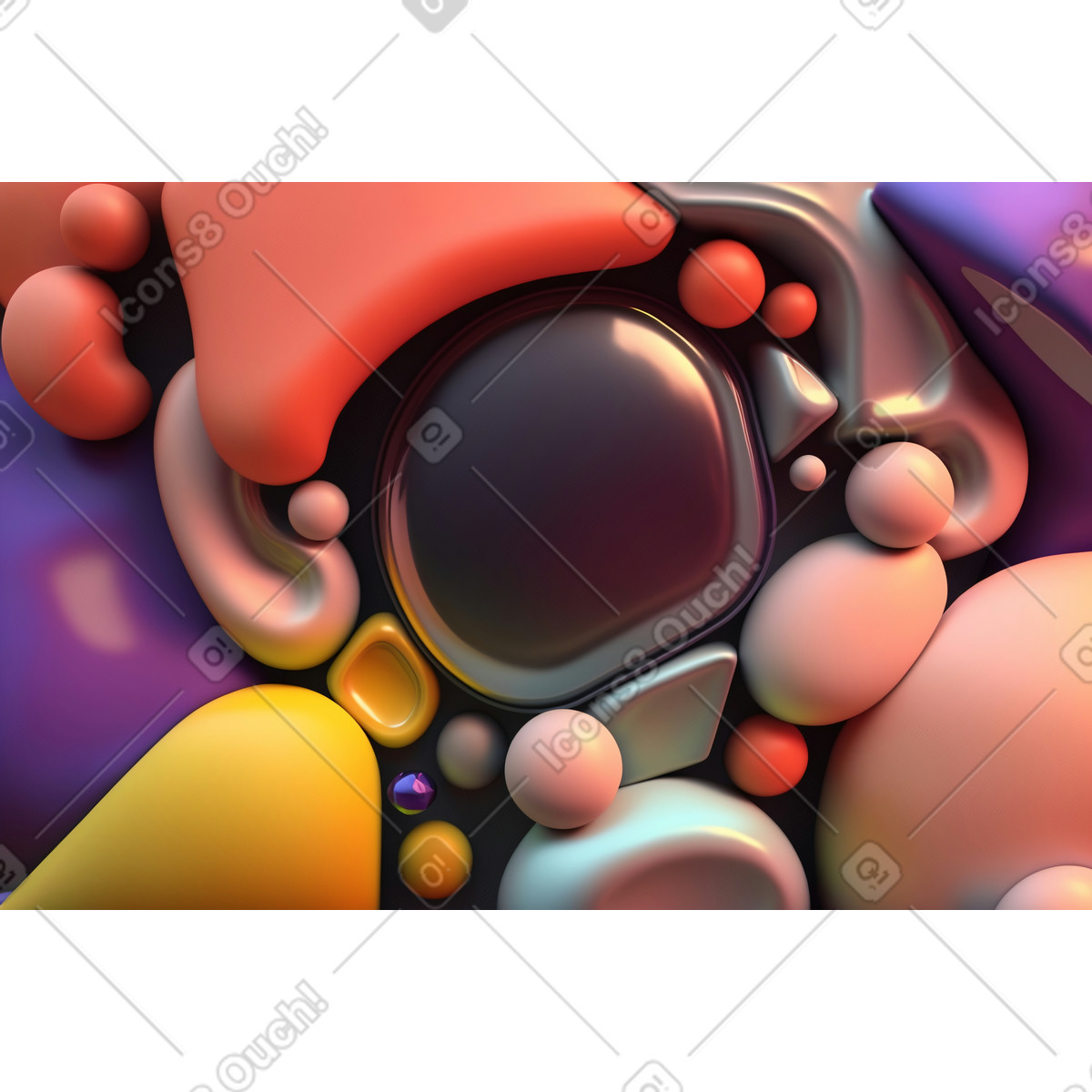 Sfondo astratto multicolore illustrazione in stile Experimental scarica in PNG, SVG