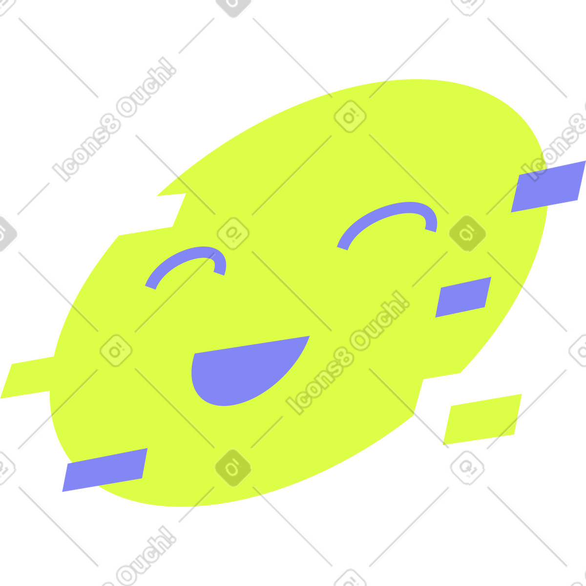 Иллюстрация Улыбается в стиле Glow — скачать в форматах PNG, SVG