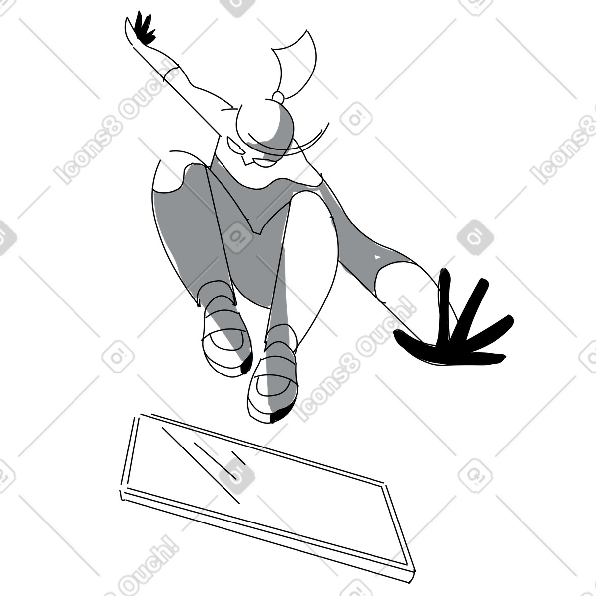 Ux-design-Illustration im Experimental-Stil als Download in PNG, SVG