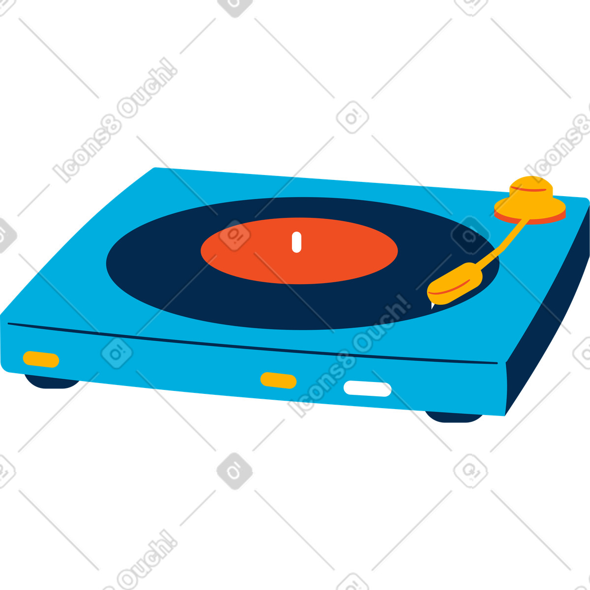Flame スタイルの Vinyl record player のイラストをPNG、SVG形式でダウンロード