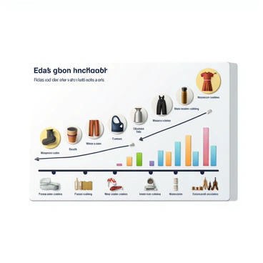 An infographic depicting the growth of "PFAS" (per- and polyfluoroalkyl substances) use over the years. The design features a timeline that highlights key milestones in PFAS development from their introduction to current usage. Along the timeline, there are visuals of products that contain PFAS, such as "non-stick cookware," "waterproof clothing," and "stain-resistant carpets." Each product is labeled clearly with its name. In addition, there are illustrations representing various industries that commonly use PFAS, including "food packaging," "aerospace," and "textiles." Colorful charts and graphs showcase the increasing trends in PFAS usage, providing a clear visual understanding of its growth over time.