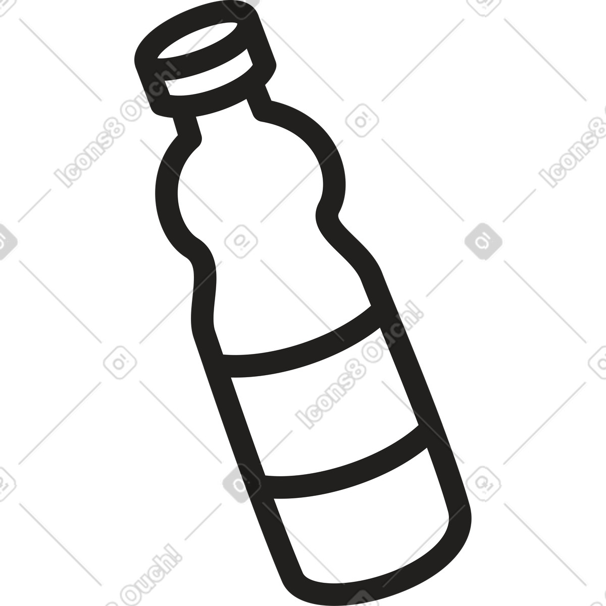 Ilustración Botella en estilo Little a descargar en PNG y SVG