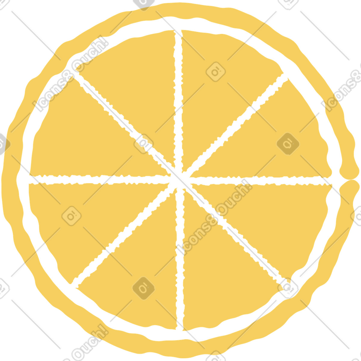 Ilustración Limón en estilo Pablo a descargar en PNG y SVG