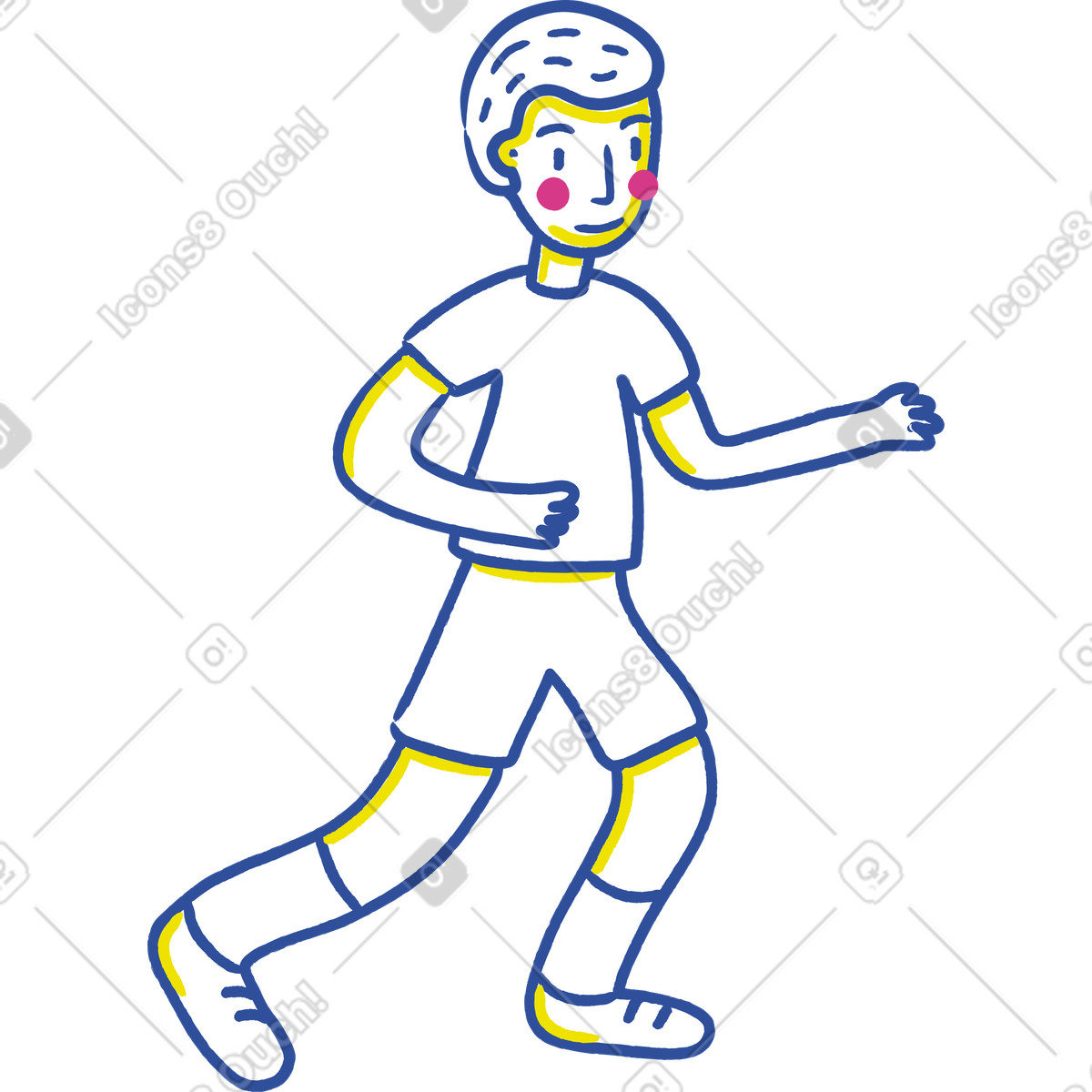 下载 Lime 风格的 男孩 插画，支持 PNG、SVG 格式