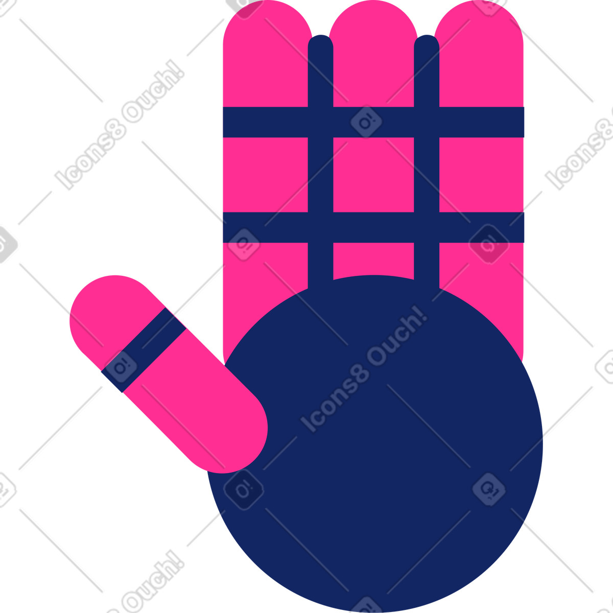 Ilustração de Mão robótica em no estilo Cyborg para baixar em PNG, SVG