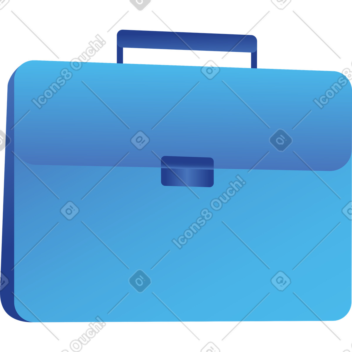 Illustration Briefcase professional bag icon representing job employment and career opportunities dans le style Quantum à télécharger aux formats PNG, SVG
