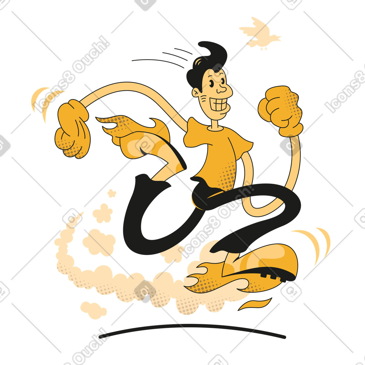 User signing out of account, Logging or end session concept-Illustration im Rubber-Stil als Download in PNG, SVG