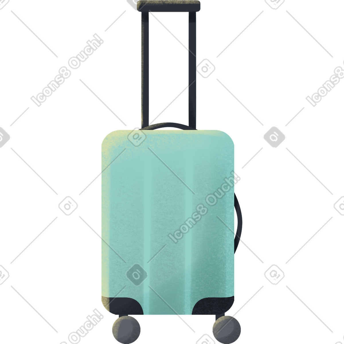 Иллюстрация Green suitcase в стиле Shine — скачать в форматах PNG, SVG