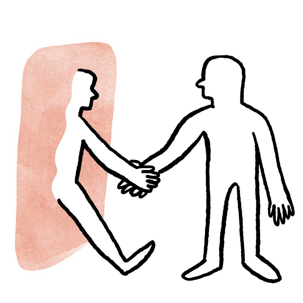 Ilustración Welcome gesture supporting new hire transition through abstract entry portal en estilo Anthropic Claude Hand Drawn a descargar en PNG y SVG