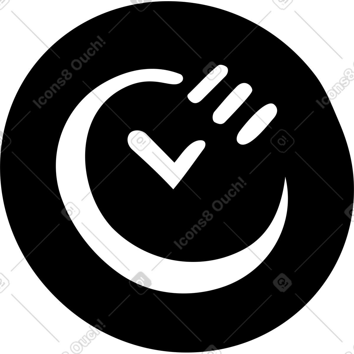 Line 스타일의 시간 아이콘 일러스트레이션 PNG, SVG 다운로드