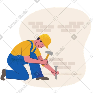 Builder on duty PNG, SVG