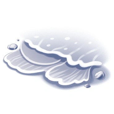 Small ocean waves gently lapping at the sandy shore. Each wave creates a series of delicate ripples, radiating outward as it meets the land. The texture of the sand is visible, showing fine grains disturbed by the water. A few scattered seashells are present along the edge where the waves retreat. The scene captures the dynamic interplay between the water and the shore, with the waves folding over themselves before receding back into the sea.