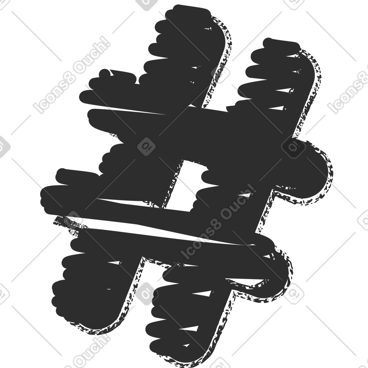 Ilustración Etiqueta en estilo Graphite a descargar en PNG y SVG