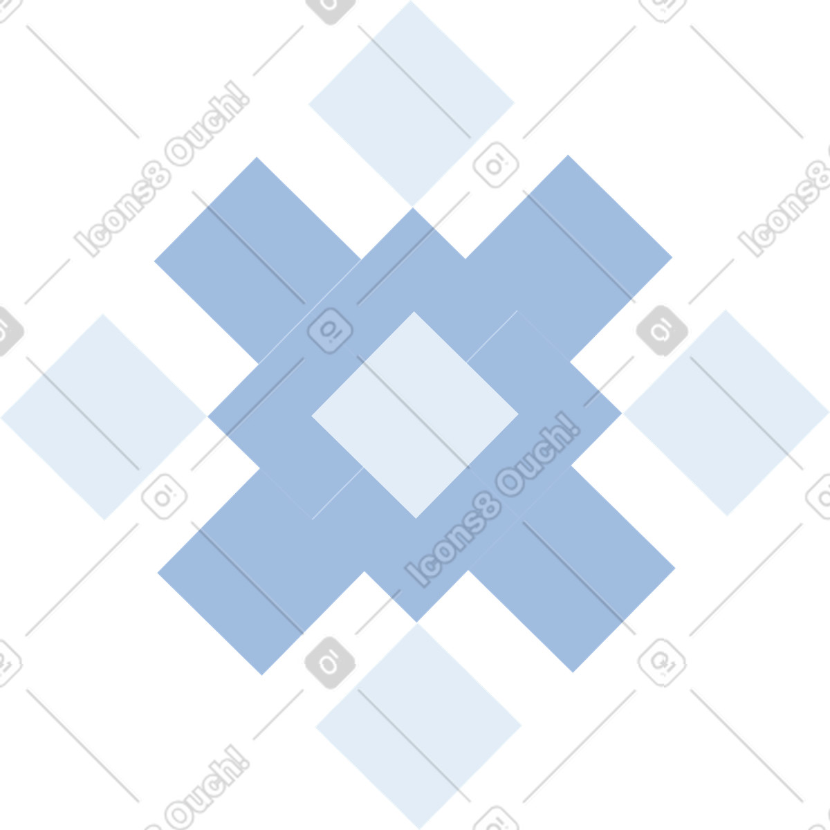 Fiocco di neve illustrazione in stile 8bit scarica in PNG, SVG