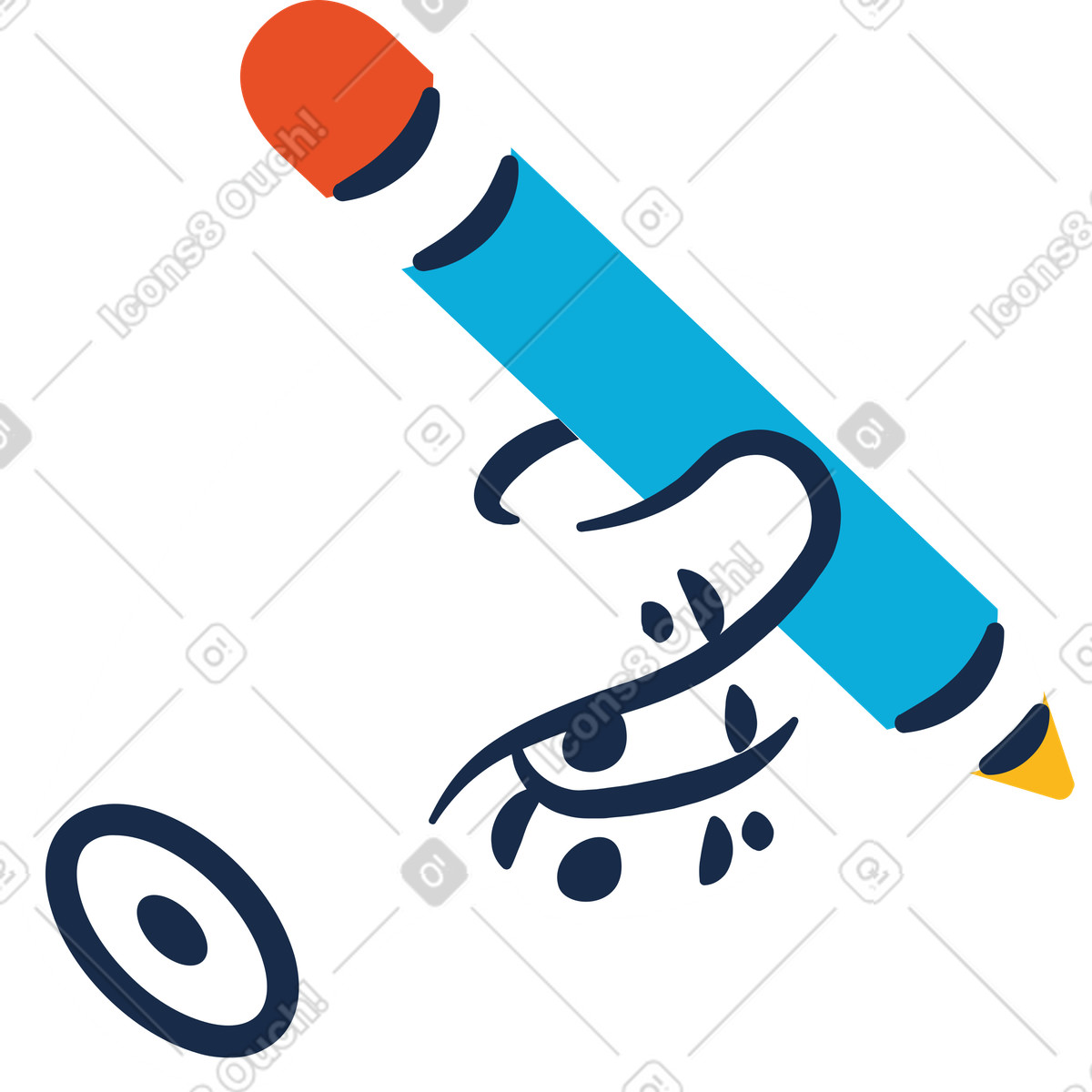 下载 Flame 风格的 手用铅笔 插画，支持 PNG、SVG 格式