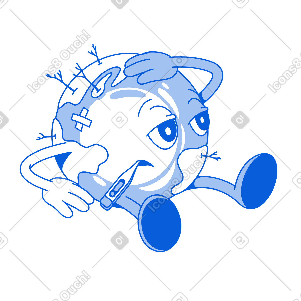 지구와 환경 문제 illustration in Handy Line style download in PNG, SVG