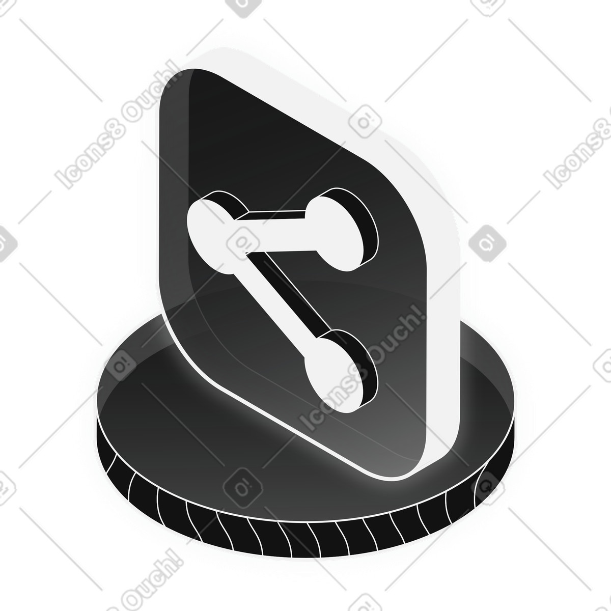 Content Sharing, Data Distribution, User Interaction illustration in Inverse style download in PNG, SVG