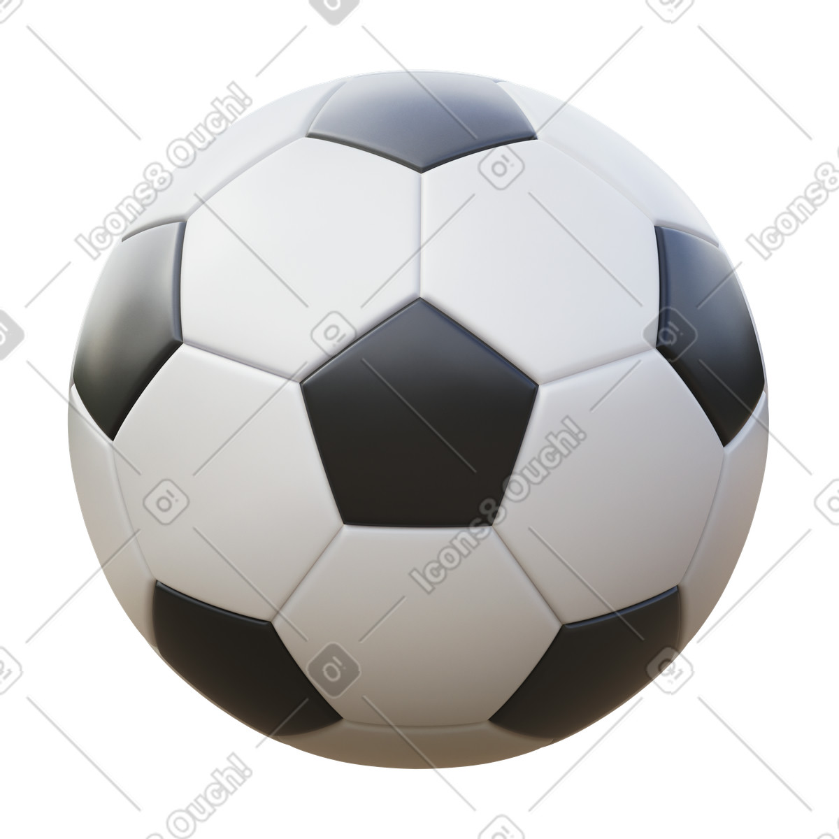 Ilustração animada de Soccer ball em no estilo 3D Fluency para baixar em GIF, Lottie (JSON), AE
