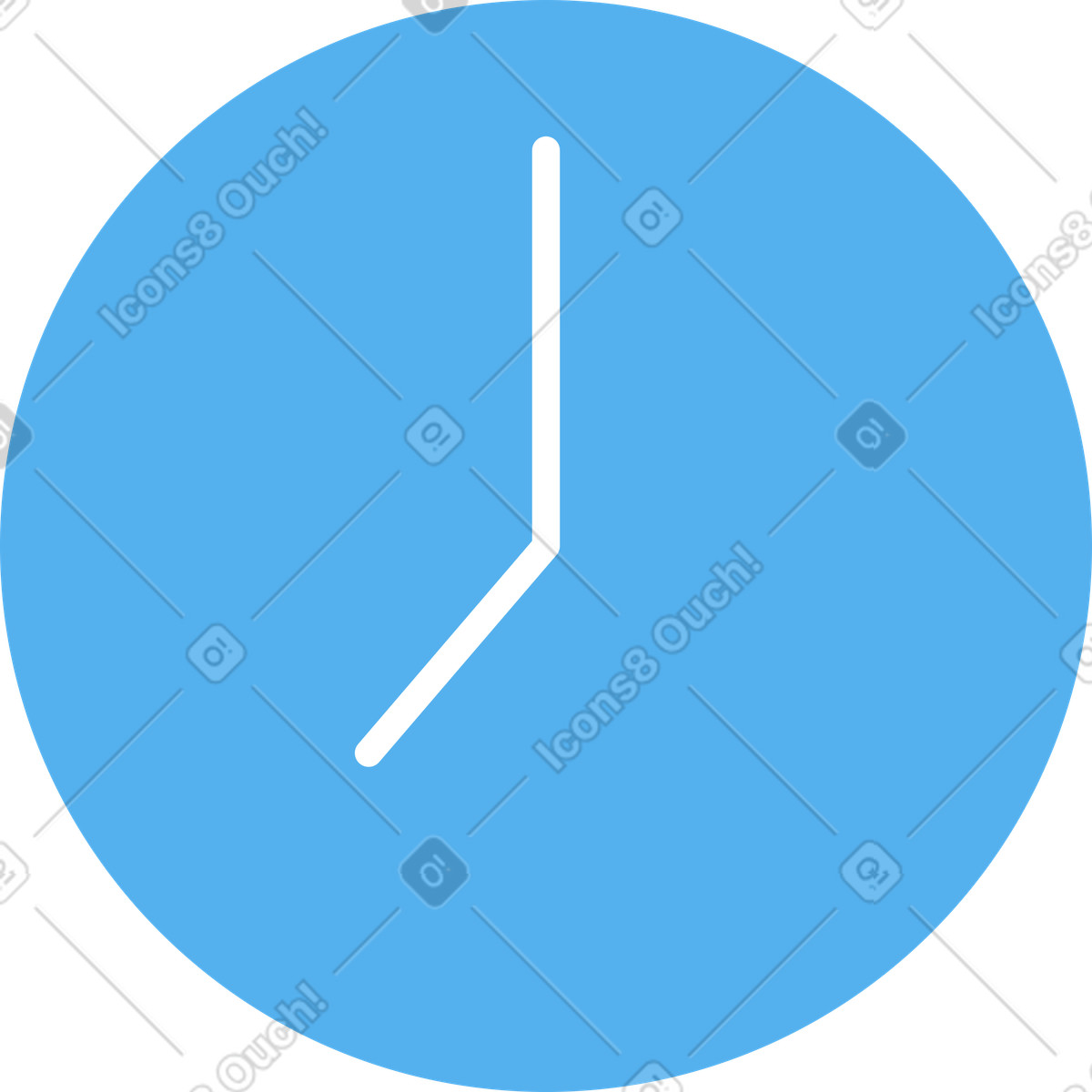 Ilustração de Sete horas em no estilo Boba para baixar em PNG, SVG