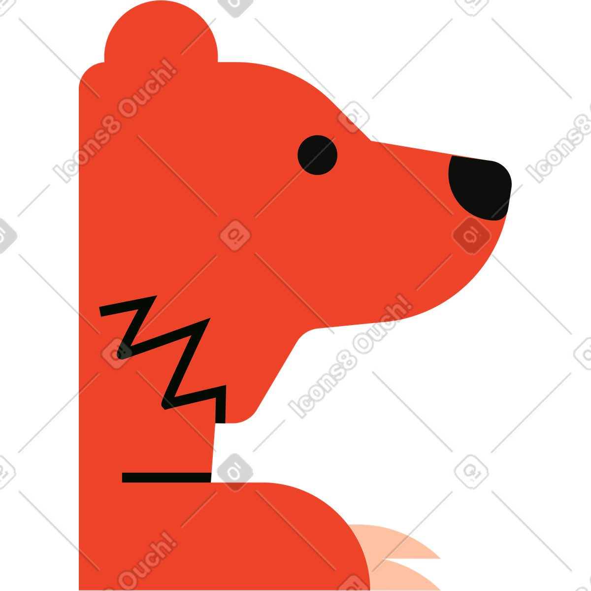 Orso illustrazione in stile Polar scarica in PNG, SVG